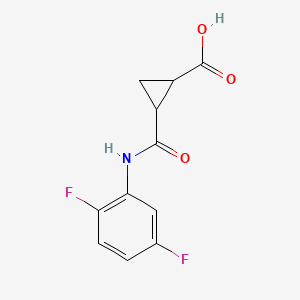 molecular formula C11H9F2NO3 B3038567 2-[(2,5-difluorophenyl)carbamoyl]cyclopropane-1-carboxylic Acid CAS No. 866150-60-9