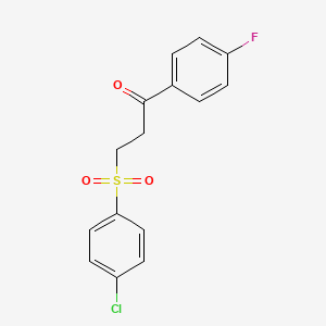3-[(4-Chlorophenyl)sulfonyl]-1-(4-fluorophenyl)-1-propanone