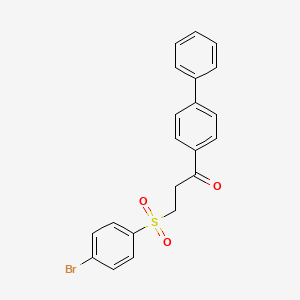 1-[1,1'-Biphenyl]-4-yl-3-[(4-bromophenyl)sulfonyl]-1-propanone