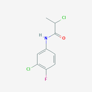 2-chloro-N-(3-chloro-4-fluorophenyl)propanamide