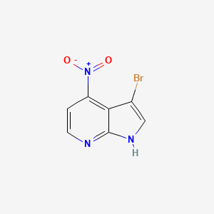 molecular formula C7H4BrN3O2 B3038599 3-溴-4-硝基-1H-吡咯并[2,3-b]吡啶 CAS No. 869335-36-4