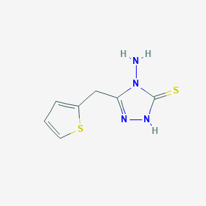 molecular formula C7H8N4S2 B3038602 4-Amino-5-(2-thienylmethyl)-4H-1,2,4-triazole-3-thiol CAS No. 869734-20-3