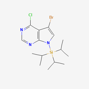 molecular formula C25H50O5SSi4 B3038605 5-Bromo-4-chloro-7-(triisopropylsilyl)-7H-pyrrolo[2,3-d]pyrimidine CAS No. 870706-51-7