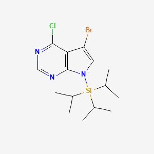 5-Bromo-4-chloro-7-(triisopropylsilyl)-7H-pyrrolo[2,3-d]pyrimidine