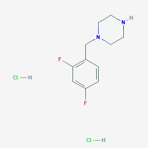 molecular formula C11H16Cl2F2N2 B3038607 1-(2,4-二氟苄基)哌嗪二盐酸盐 CAS No. 870841-98-8
