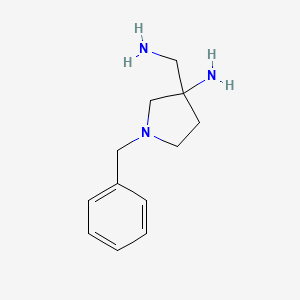 molecular formula C12H19N3 B3038609 3-(aminomethyl)-1-benzylpyrrolidin-3-amine CAS No. 871116-13-1
