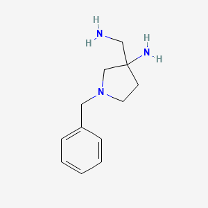 molecular formula C12H19N3 B3038609 3-Aminomethyl-1-benzyl-pyrrolidin-3-ylamine CAS No. 871116-13-1