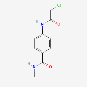 molecular formula C10H11ClN2O2 B3038611 4-[(chloroacetyl)amino]-N-methylbenzamide CAS No. 871217-90-2