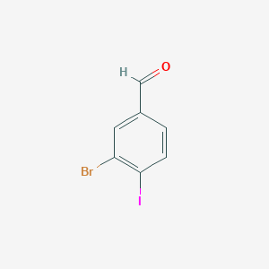 molecular formula C7H4BrIO B3038617 3-溴-4-碘苯甲醛 CAS No. 873387-82-7