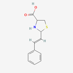 2-[(E)-2-phenylethenyl]-1,3-thiazolidine-4-carboxylic acid