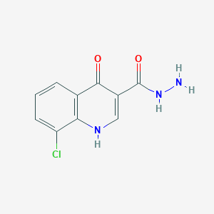 molecular formula C10H8ClN3O2 B3038624 8-Chloro-4-hydroxyquinoline-3-carbohydrazide CAS No. 874764-65-5
