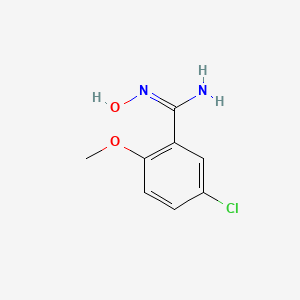 5-chloro-N'-hydroxy-2-methoxybenzenecarboximidamide