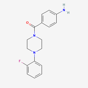 molecular formula C17H18FN3O B3038680 (4-Aminophenyl)[4-(2-fluorophenyl)piperazino]methanone CAS No. 885949-71-3