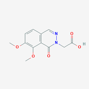 molecular formula C12H12N2O5 B3038685 (7,8-dimethoxy-1-oxophthalazin-2(1H)-yl)acetic acid CAS No. 885953-94-6