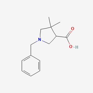 molecular formula C14H19NO2 B3038687 1-benzyl-4,4-dimethyl-pyrrolidine-3-carboxylic Acid CAS No. 885958-63-4