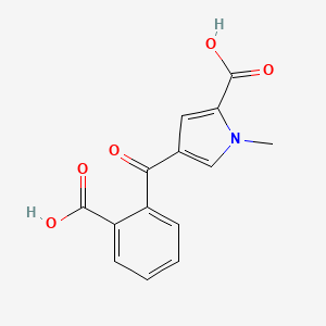 molecular formula C14H11NO5 B3038689 4-(2-carboxybenzoyl)-1-methyl-1H-pyrrole-2-carboxylic acid CAS No. 886361-15-5