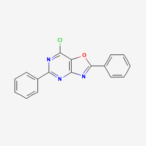 molecular formula C17H10ClN3O B3038726 7-chloro-2,5-diphenyl-[1,3]oxazolo[4,5-d]pyrimidine CAS No. 889940-57-2