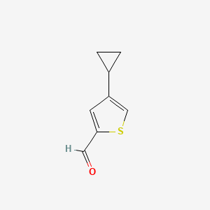 molecular formula C8H8OS B3038738 4-Cyclopropylthiophene-2-carbaldehyde CAS No. 893738-62-0