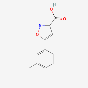 molecular formula C12H11NO3 B3038756 5-(3,4-Dimethylphenyl)-1,2-oxazole-3-carboxylic acid CAS No. 898470-64-9