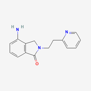 molecular formula C15H15N3O B3038768 4-Amino-2-[2-(2-pyridinyl)ethyl]-1-isoindolinone CAS No. 900015-00-1