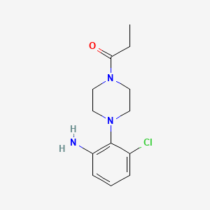 molecular formula C13H18ClN3O B3038810 [3-Chloro-2-(4-propionylpiperazin-1-yl)phenyl]amine CAS No. 905809-80-5