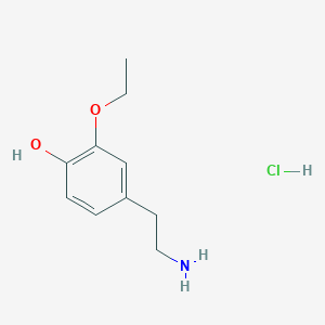 molecular formula C10H16ClNO2 B3038827 4-(2-Aminoethyl)-2-ethoxyphenol hydrochloride CAS No. 91252-20-9