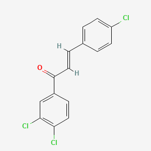B3038858 (2E)-3-(4-chlorophenyl)-1-(3,4-dichlorophenyl)prop-2-en-1-one CAS No. 918826-15-0