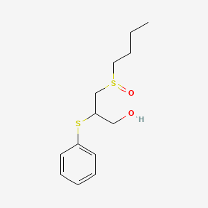 3-(Butylsulfinyl)-2-(phenylsulfanyl)-1-propanol