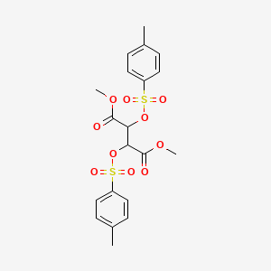 molecular formula C20H22O10S2 B3038926 Dimethyl 2,3-bis{[(4-methylphenyl)sulfonyl]oxy}butanedioate CAS No. 933242-80-9
