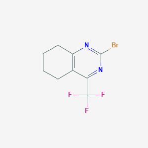molecular formula C9H8BrF3N2 B3038927 2-Bromo-5,6,7,8-tetrahydro-4-(trifluoromethyl)quinazoline CAS No. 933673-57-5