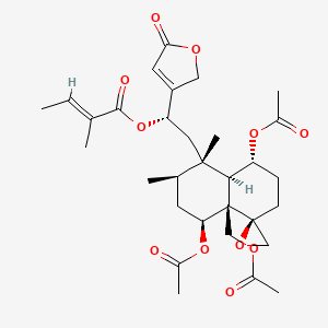 molecular formula C31H42O11 B3038940 Ajuganipponin A CAS No. 936323-13-6