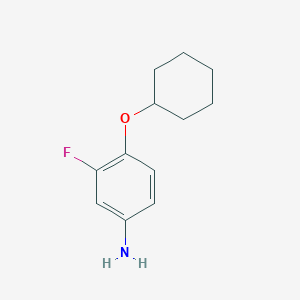 B3038943 4-(Cyclohexyloxy)-3-fluoroaniline CAS No. 937598-66-8