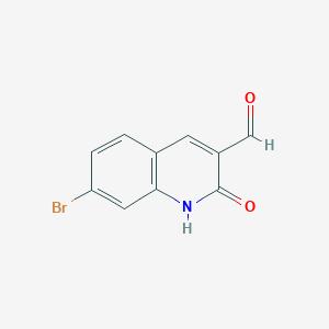molecular formula C10H6BrNO2 B3038959 7-Bromo-2-oxo-1,2-dihydroquinoline-3-carbaldehyde CAS No. 938283-23-9