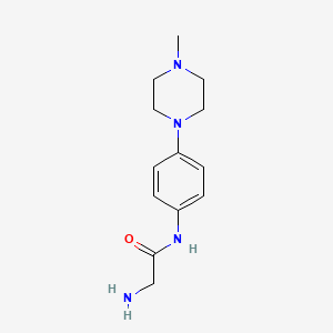 molecular formula C13H20N4O B3038963 2-amino-N-[4-(4-methylpiperazin-1-yl)phenyl]acetamide CAS No. 938337-84-9