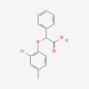 molecular formula C15H13BrO3 B3038965 2-(2-Bromo-4-methylphenoxy)-2-phenylacetic acid CAS No. 938377-09-4