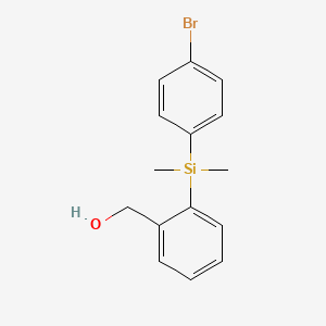 B3039008 {2-[(4-Bromophenyl)dimethylsilyl]phenyl}methanol CAS No. 947515-73-3