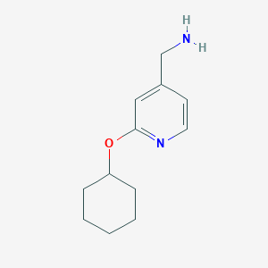 molecular formula C12H18N2O B3039031 [2-(Cyclohexyloxy)pyridin-4-yl]methanamine CAS No. 953735-82-5