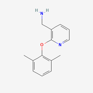 molecular formula C14H16N2O B3039032 1-[2-(2,6-Dimethylphenoxy)pyridin-3-YL]methanamine CAS No. 953745-88-5