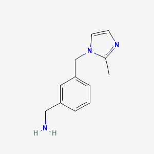 B3039034 {3-[(2-methyl-1H-imidazol-1-yl)methyl]phenyl}methanamine CAS No. 953751-31-0