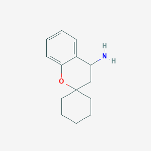 molecular formula C14H19NO B3039041 3,4-Dihydrospiro[chromene-2,1'-cyclohexan]-4-amine CAS No. 954421-98-8
