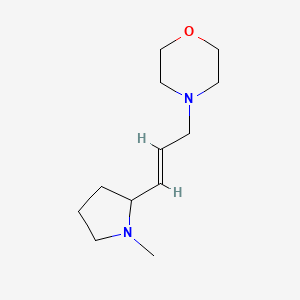molecular formula C12H22N2O B3039081 4-[(2E)-3-(1-methylpyrrolidin-2-yl)prop-2-en-1-yl]morpholine CAS No. 956792-06-6