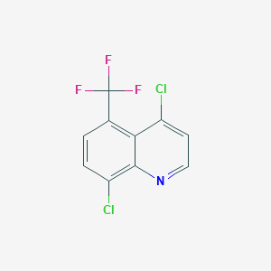 molecular formula C10H4Cl2F3N B3039096 4,8-Dichloro-5-(trifluoromethyl)quinoline CAS No. 959071-80-8