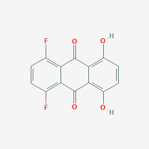 molecular formula C14H6F2O4 B030391 1,4-Difluoro-5,8-dihydroxyanthraquinone CAS No. 131401-54-2