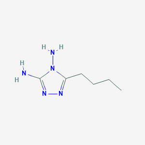 molecular formula C6H13N5 B3039117 5-butyl-4H-1,2,4-triazole-3,4-diamine CAS No. 98275-29-7