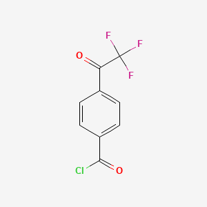 molecular formula C9H4ClF3O2 B3039176 4-(Trifluoroacetyl)benzoyl chloride CAS No. 58808-60-9