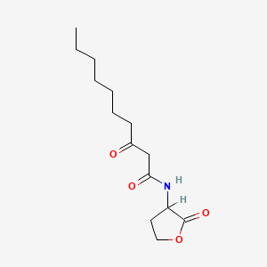 molecular formula C14H23NO4 B3039181 3-oxo-N-(2-oxooxolan-3-yl)decanamide CAS No. 913697-62-8