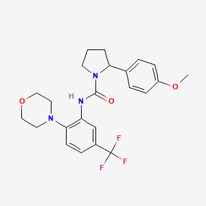 molecular formula C23H26F3N3O3 B3039191 ZINC40099027 
