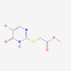 molecular formula C7H7BrN2O3S B3039207 Methyl [(5-bromo-4-hydroxypyrimidin-2-yl)thio]acetate CAS No. 1000018-61-0