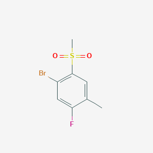 molecular formula C8H8BrFO2S B3039218 4-Bromo-2-fluoro-5-methylsulfonyltoluene CAS No. 1000339-74-1