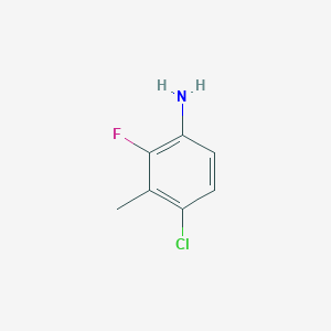 molecular formula C7H7ClFN B3039226 4-Chloro-2-fluoro-3-methylaniline CAS No. 1000590-85-1